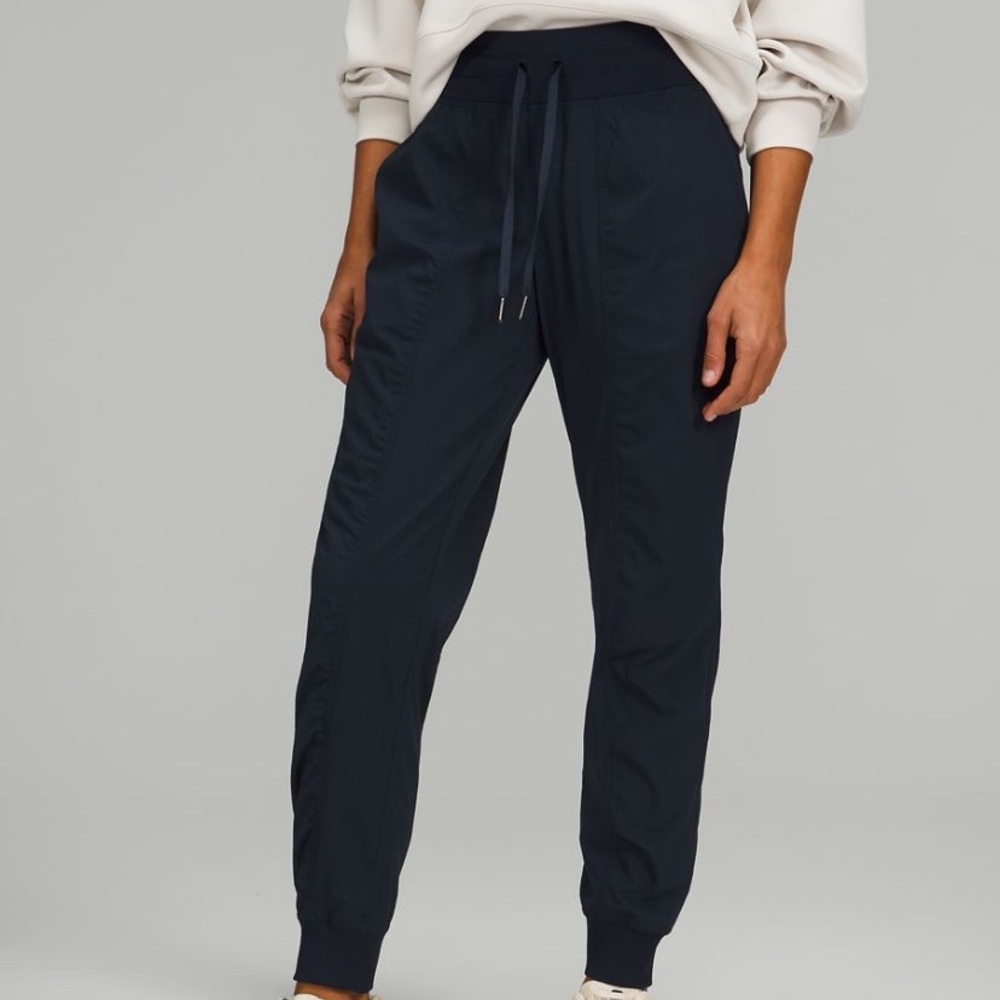 Size 10 Lululemon dance studio joggers! Like new! True navy